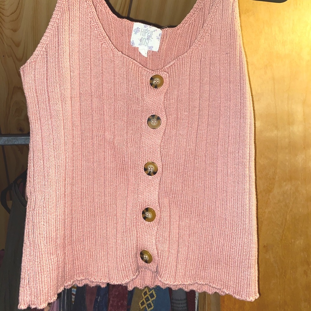 Sweater tank top
